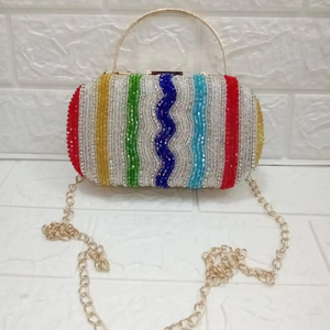 Sac de créateur de luxe avec fonction portefeuille fait à la main pour les soirées et les fêtes avec motif de pierre Design de cartable - Product Image 1