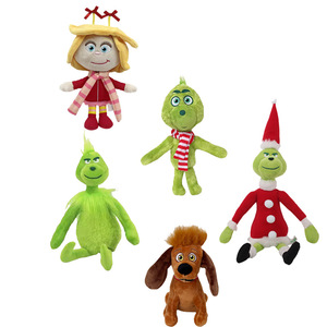 Ready Stock Grinch Christmas Plush Doll Various Sizes for Holiday <b>Present</b> Claw Machine Store Display - Product Image 1