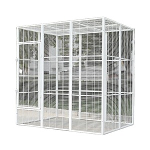 China Manufacturer Wholesale High Quality Big Bird Cage Heavy Duty Metal Iron Multilayer Movable  Large Bird Cage for Sale - Product Image 5