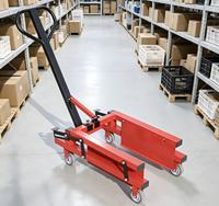 Chariot de manutention multifonctionnel, chariot à largeur réglable pour différentes tailles de boîtes