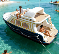 Meilleures ventes : Nouveau bateau-maison gonflable électrique, double pont, avec structure Drop Stitch, pour fêtes et loisirs aquatiques