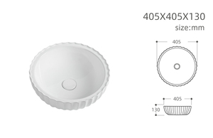 Cuvette ronde design en plaqué or Meubles d'art domestique Cuvette de comptoir <span class=keywords><strong>Lavabo</strong></span> au-dessus du comptoir <span class=keywords><strong>Lavabo</strong></span> en céramique - Product Image 6