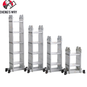 Escalera de paso Escalera de extensión plegable Escalera de aluminio fácil Moderna 4*5 5 metros para <span class=keywords><strong>Lidl</strong></span> Hotel Soporte técnico en línea - Product Image 6