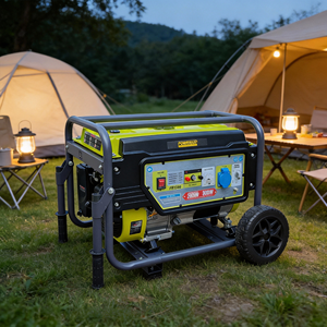 Groupe électrogène portable à essence 4 temps à démarrage automatique 50/60Hz 2,8KW à haut rendement pour usage extérieur 220V AC - Offre Spéciale - Product Image 1