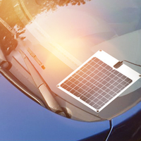 Mini panneau solaire Portable 15 watts 18V Mono Flexible de petite taille pour Camping RV voiture système d'énergie solaire clip poids léger 18W 20W