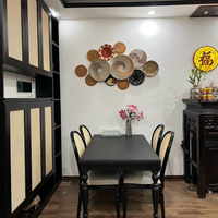 Salon décoration murale Art maison tissé suspendu jonc de mer panier décoration cadres bois pour salle à manger ferme Viet Nam produit