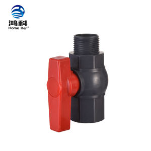 Válvula de bola de <span class=keywords><strong>agua</strong></span> neumática de alta presión HOME KER HK-X004 de PVC plástico con rosca de 1/2 pulgada PN10, control de flujo OEM hembra/macho <span class=keywords><strong>para</strong></span> medios medianos - Product Image 6