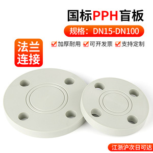 ฝาปิดหน้าแปลนท่อพีวีซี Rongsheng PPH สำหรับปิดผนึกรูในงานเชื่อมแบบเชื่อมต่อกัน ใช้กับน้ำและสารเคมี - Product Image 2