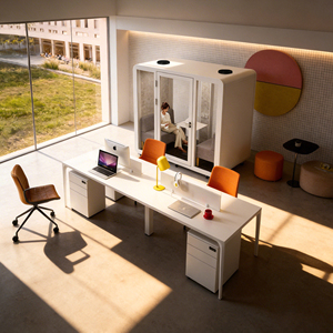Oficina Portátil Plus Pod, Mini Casa para Reuniones de 2 Personas - Product Image 1