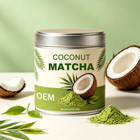 Fairir Kokos Matcha Poeder, Matcha Poeder met Kokos smaak, Aangepaste Mengsel Kokos Poeder Matcha Poeder, Natuurlijk voor Cafés, Groothandel