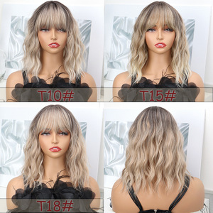 Extensiones de Cabello con Clip Efecto Ondas de Agua, <span class=keywords><strong>Postizo</strong></span> de Color Degradado para Cubrir Canas - Product Image 4