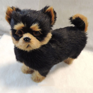 Perro eléctrico realista, modelo <span class=keywords><strong>Yorkshire</strong></span>, cachorros de <span class=keywords><strong>Yorkshire</strong></span>, muñeco de Animal de simulación, envío directo - Product Image 4