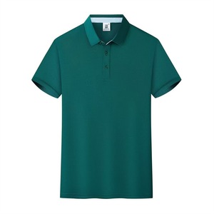 Polo respirant uni avec col rabattable, unisexe, style été, en polyester fin (80-90%) pour le travail - Product Image 2