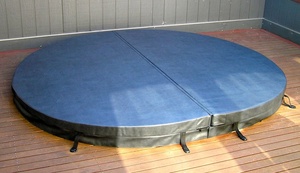 <span class=keywords><strong>Housse</strong></span> de baignoire pour <span class=keywords><strong>Spa</strong></span>, couverture de baignoire à chaud ovale imperméable pour l'extérieur - Product Image 3