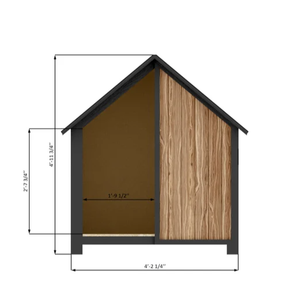 Casa <span class=keywords><strong>para</strong></span> perros JX Modern de madera maciza, con amplio espacio, satisface las necesidades de las actividades de los perros grandes. Precio asequible - Product Image 4