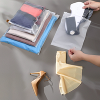 Emballage personnalisé de vêtements PE Bagsziplock sacs en plastique PE-BD zip-lock givré cosmétique clair logo pour vêtements