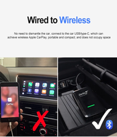 Boîtier Android 2 en 1, adaptateur sans fil CarPlay Android Auto, adaptateur vidéo intelligent pour iPhone, YouTube en voiture