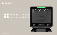 Vente directe d'usine, scanner de codes-barres 2D de bureau filaire USB de haute performance et de qualité, grand écran, avec logo personnalisé pris en charge