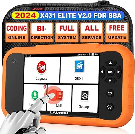 Launch CRE Creader Elite 2.0 untuk BBA alat diagnostik sistem penuh pemindai OBD2 pengodean ECU pemindai otomatis