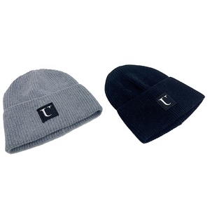 Vente en gros <span class=keywords><strong>Bonnet</strong></span> d'hiver en <span class=keywords><strong>cachemire</strong></span> personnalisé pour hommes <span class=keywords><strong>Bonnet</strong></span> en tricot côtelé Mode Hiver Bonnets en laine - Product Image 6