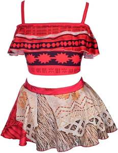 Ensemble tankini pour filles de style ethnique, maillot de bain princesse Daisy Girl, maillot de bain d'aventure, tankini, maillot de bain 2 pièces, design léger - Product Image 1