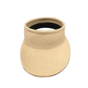 Wholesale Sun Visor <b>Hats</b> <b>for</b> Women Wide Brim Straw Visors - Product Image 5