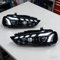 Phare de voiture pour Audi A4L A4 2013-2016, lentille de projecteur de phare, signal dynamique, phares LED, DRL, accessoires automobiles