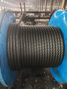 חבל תיל פלדה מגולוונת מחיר כבל ימי 6 x36 חוט להניף 50mm - Product Image 4