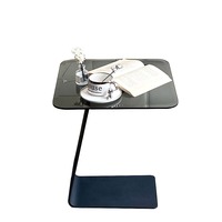 Table basse ronde en verre moderne de luxe Simple côté mobile plusieurs canapé de salon Designer petit coin pour balcon