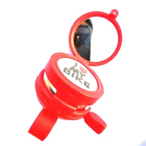 กระดิ่งจักรยานพร้อมเลนส์ อุปกรณ์เสริมจักรยานทำจากพลาสติกเรซินสีน้ำเงินสำหรับจักรยานเสือภูเขา - Product Image 2