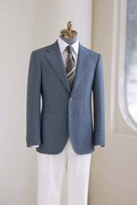 Traje <span class=keywords><strong>de</strong></span> boda a medida <span class=keywords><strong>de</strong></span> <span class=keywords><strong>alta</strong></span> calidad para hombre 100% lana 120-150 'tela súper británica diseño <span class=keywords><strong>de</strong></span> <span class=keywords><strong>alta</strong></span> <span class=keywords><strong>costura</strong></span> <span class=keywords><strong>de</strong></span> un solo pecho para hombres - Product Image 2