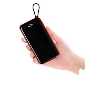 20000毫安大容量便携式无线移动电源内置电缆发光二极管显示器微型<span class=keywords><strong>USB</strong></span>输入类型-C输出锂聚合物 - Product Image 3