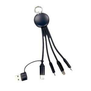 Cable de Carga USB 3 en 1 con Luz, Carga Rápida de 20W, Cable de Carga Multifuncional con Logotipo Personalizado - Product Image 3