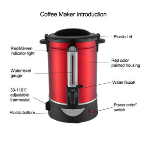 Caldera de café eléctrica, máquina de café, cafetera de buena calidad, máquina de capuchino de acero inoxidable económica, máquina de capuchino - Product Image 2