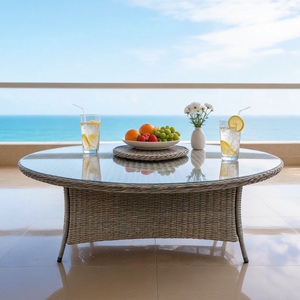 Factory Wholesale Only Heavy Duty 8-Piece Rattan Dining Set Commercial Grade Furniture for Resort & Hotel Projects - Product Image 2