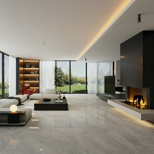 Carreaux de sol en porcelaine de haute qualité pour la maison, <span class=keywords><strong>60x60</strong></span>, finition brillante, gris marbre poli, pour sol, 60m60m - Product Image 5