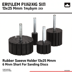 Support de manchon en caoutchouc 13x25 mm pour arbre de 6 mm pour disques de ponçage - Product Image 2