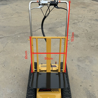 Carga de fábrica 300kg Carros de camiones de mano motorizados Batería de escalador de pista completa Carro de escalada automático Uso en el sitio de construcción