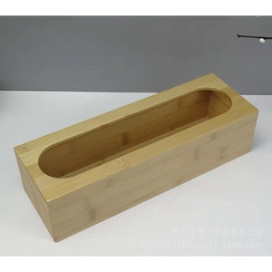 Bamboo Food <b>Storage</b> <b>Drawer</b> Organizer Rectangular 7.5 In Eco-Friendly Kitchen Container For Food Bag <b>Plastic</b> Wrap <b>Storage</b> - Product Image 2