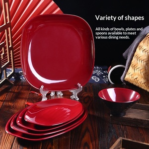 <span class=keywords><strong>Assiette</strong></span> plate ronde en mélamine, style chinois, durable, épaisse, résistante aux chutes, pour buffet barbecue, usage hôtelier - Product Image 3