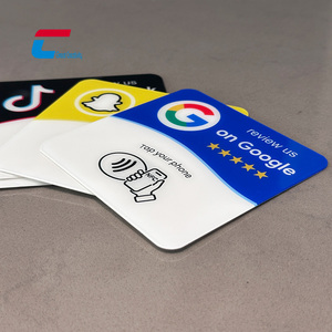 Carte NFC personnalisée pour avis <span class=keywords><strong>Google</strong></span>, en acrylique de 1 mm d'épaisseur, pour avis <span class=keywords><strong>Google</strong></span>, évaluation de l'entreprise, outil de marketing sans contact - Product Image 3