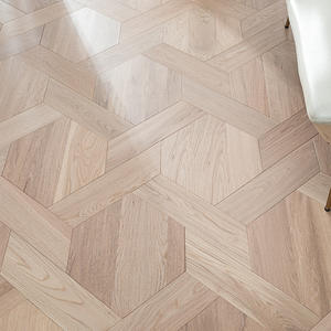 <span class=keywords><strong>Parquet</strong></span> en bois d'ingénierie de qualité supérieure certifié FSC - Chêne/Noyer noir Motif lotus Grade AA Sous-couche en eucalyptus + hêtre - Product Image 5