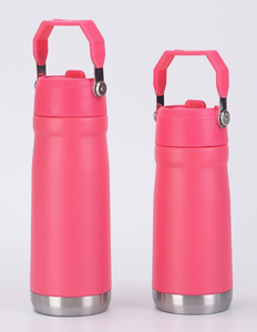 แก้วน้ำสแตนเลสสุญญากาศแบบมีหูหิ้ว ฝาปิดแบบพลิกได้ เก็บอุณหภูมิ - Product Image 2
