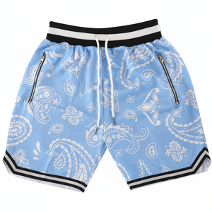 Short de basket-ball personnalisé de cinq pouces de long Miami pour hommes, jersey en maille à séchage rapide doublé, style décontracté, sublimation, design uni et lavé. - Product Image 1