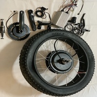 Vendita calda! Di alta qualità EN15194 CE/EMC approvato 24inch 48v 1500w fat tire kit bici elettrica per il grasso/Neve/bike beach