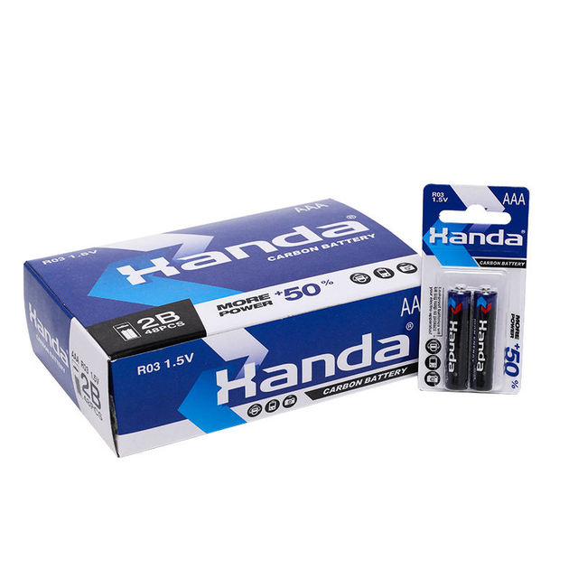 Cuanen Blister Packing UM-4 Size 1.5v Dry Battery R03 UM4 AAA 1.5v Batteries for Remote Control