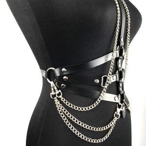 Lencería Sexy decoración de tirantes traje de fiesta de baile cinturón femenino maduro espectáculo orgía Bondage Lencería cuerpo jaula Bondage ropa - Product Image 3