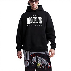 Sweat à capuche long en tricot épais pour l'hiver - 100% polyester, respectueux de l'environnement, sweats à capuche personnalisés, 415 grammes, coupe classique, sweat à capuche pour homme - Product Image 2