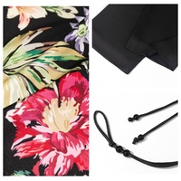 Ensemble de pyjama en satin et mousseline à imprimé floral pour femmes, robe courte de style kimono, pantalon long, vêtements de détente élégants, pyjamas, vêtements de nuit