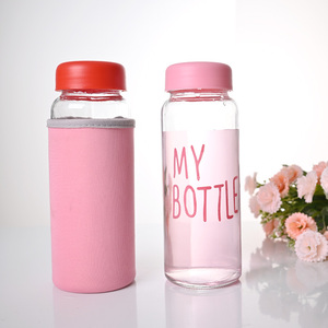 Bouteille d'eau <span class=keywords><strong>Voss</strong></span> 400ml en <span class=keywords><strong>verre</strong></span> jus avec couvercle en plastique personnalisé unique vente en gros - Product Image 1